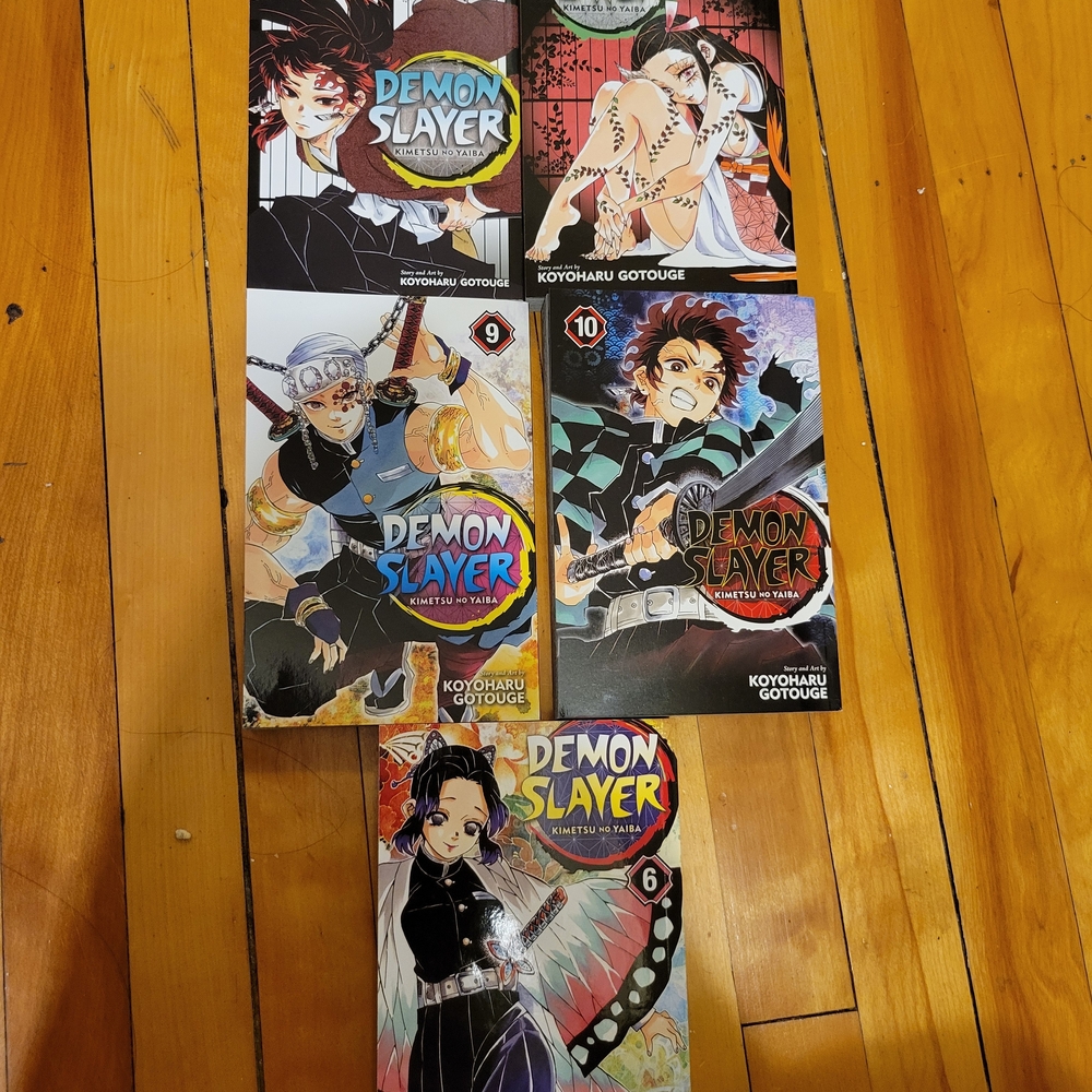 Demon Slayer Manga Lot - VOL 6, 9, 10, 11 and 20.
